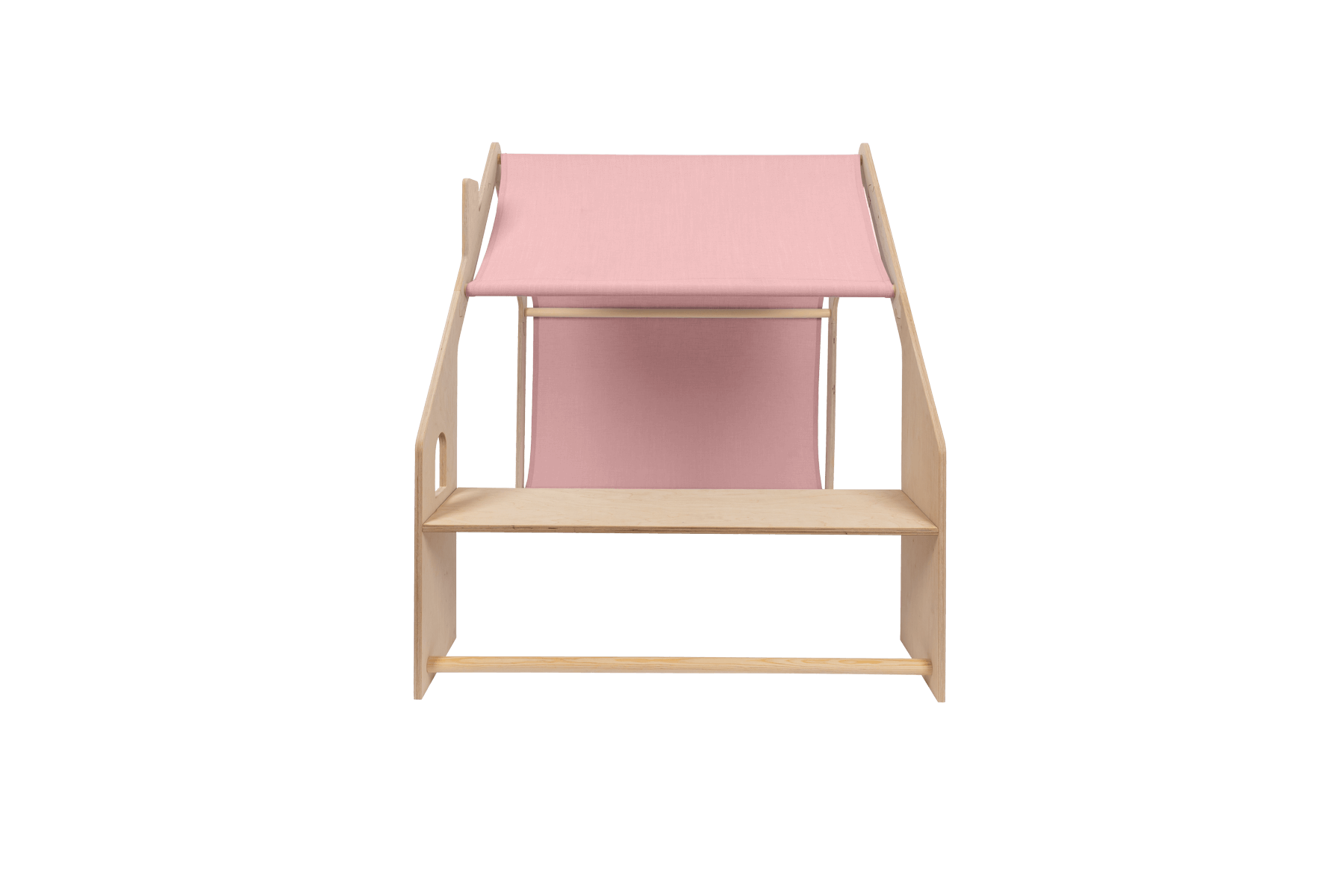 MeowBaby Natural Wooden House with Pink Roof - Charming Kids' Playhouse, Ideal for Luxury Gift | Buy Online at USMIH with Cryptocurrency