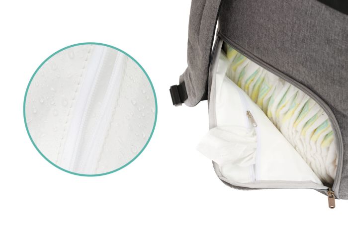 Fillikid Diaper Backpack Berlin with spacious interior and secure zipper, available on USMIH Grid. Purchase with card or cryptocurrency.