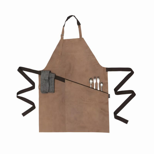 Leather Apron - Beige