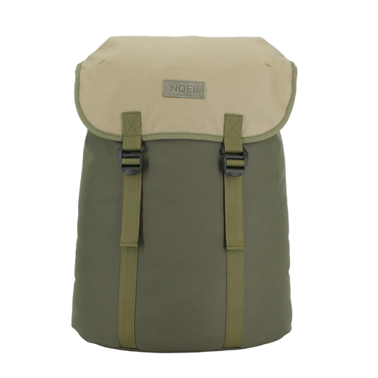 Khaki & Beige Cafe Backpack by Matrix Pro, made of durable Cordura, available on USMIH Grid, accepts card and cryptocurrency payments.