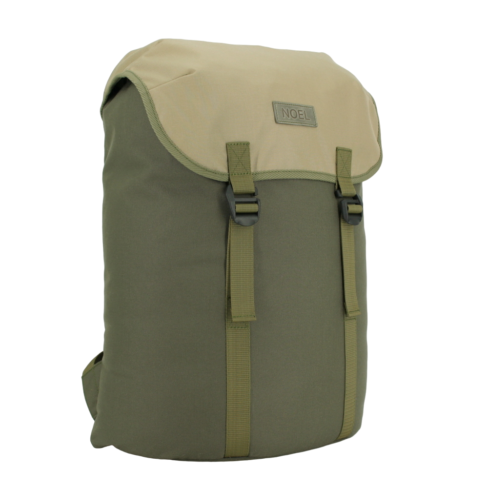 Khaki and beige Cafe Backpack with G-hook, sold on USMIH Grid, made of durable Cordura, buy with card or cryptocurrency.