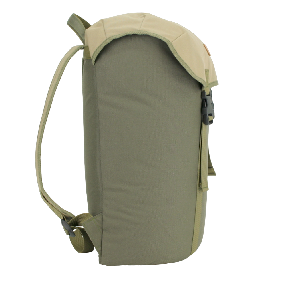 Cafe Backpack in khaki and beige color, durable Cordura, available on USMIH Grid. Buy with card or Bitcoin. European brands marketplace.