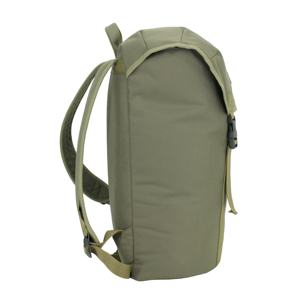 Durable Cafe Backpack in khaki by Matrix Pro, featured on USMIH Grid. Purchase with card or cryptocurrency, including Bitcoin.