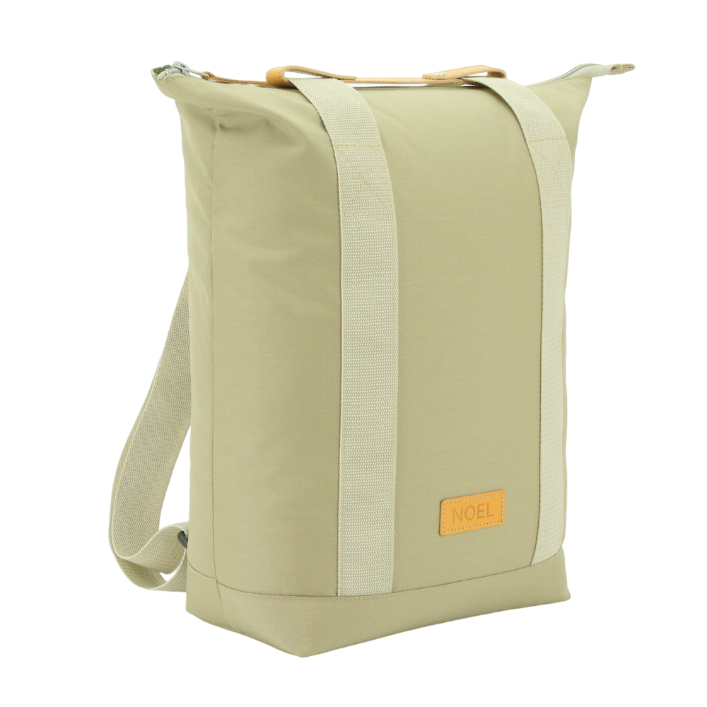 Beige multifunctional 3in1 bag from NOEL, convertible into backpack, shoulder bag, or handbag. Available at USMIH Grid, supports card and cryptocurrency payments.