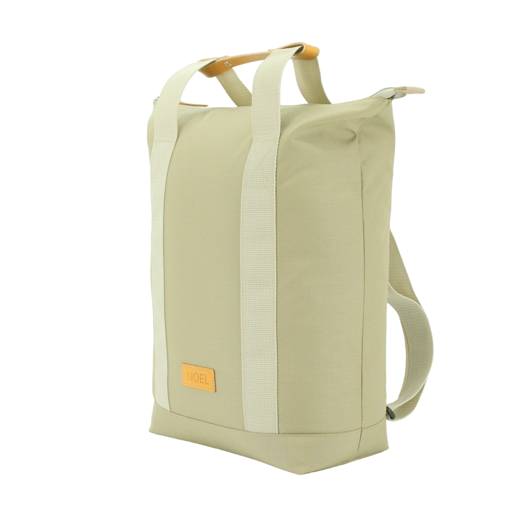 Multifunctional 3in1 Beige Bag by NOEL on USMIH Grid, convertible backpack or handbag, card and cryptocurrency payments available.